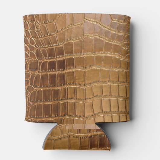 Faux Crocodile Leather Animal Skin Pattern Blikjeskoeler (Achterkant)