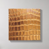 Faux Crocodile Leather Animal Skin Pattern Canvas Afdruk (Voorkant)
