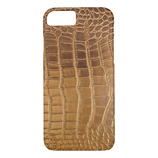 Faux Crocodile Leather Animal Skin Pattern Case-Mate iPhone Case (Achterkant)