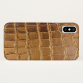 Faux Crocodile Leather Animal Skin Pattern Case-Mate iPhone Case (Achterkant (horizontaal))