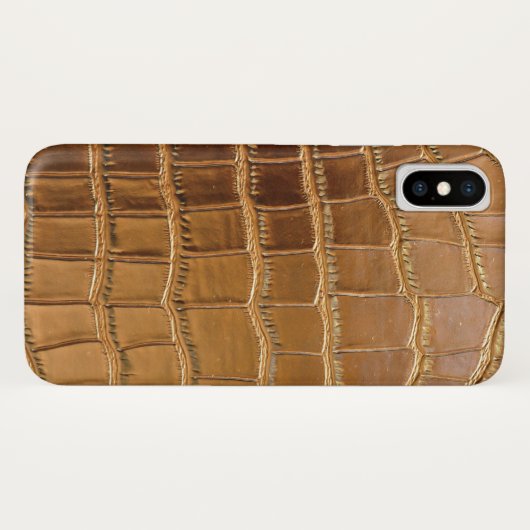 Faux Crocodile Leather Animal Skin Pattern Case-Mate iPhone Case (Achterkant (horizontaal))