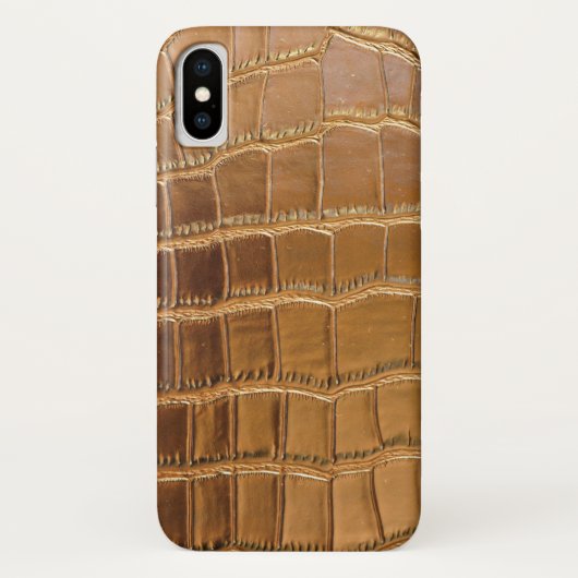 Faux Crocodile Leather Animal Skin Pattern Case-Mate iPhone Case (Achterkant)