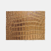 Faux Crocodile Leather Animal Skin Pattern Fleece Deken (Voorkant (Horizontaal))