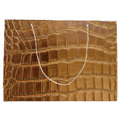 Faux Crocodile Leather Animal Skin Pattern Groot Cadeauzakje (Achterkant)