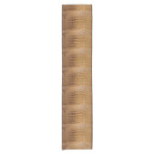 Faux Crocodile Leather Animal Skin Pattern Korte Tafelloper (Voorkant)