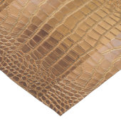 Faux Crocodile Leather Animal Skin Pattern Korte Tafelloper (Hoek)