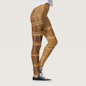 Faux Crocodile Leather Animal Skin Pattern Leggings (Rechts)
