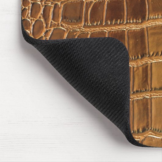 Faux Crocodile Leather Animal Skin Pattern Muismat (Hoek)