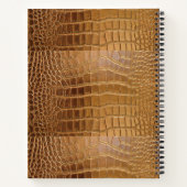 Faux Crocodile Leather Animal Skin Pattern Notitieboek (Achterkant)