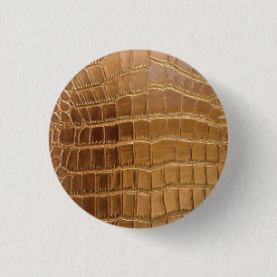 Faux Crocodile Leather Animal Skin Pattern Ronde Button 3,2 Cm