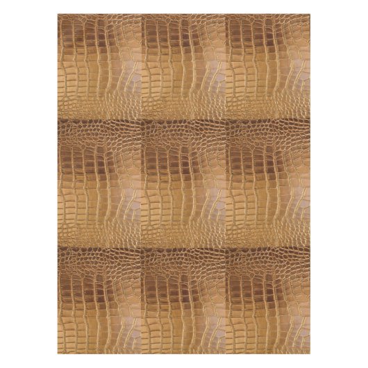 Faux Crocodile Leather Animal Skin Pattern Tafelkleed (Voorkant)