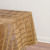 Faux Crocodile Leather Animal Skin Pattern Tafelkleed (Voorbeeld)