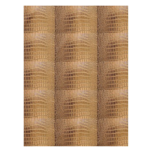 Faux Crocodile Leather Animal Skin Pattern Tafelkleed (Voorkant)