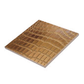 Faux Crocodile Leather Animal Skin Pattern Tegeltje (Zijkant)