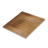 Faux Crocodile Leather Animal Skin Pattern Tegeltje (Zijkant)