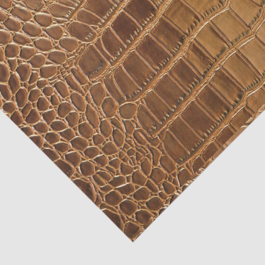 Faux Crocodile Leather Animal Skin Pattern Tissuepapier (Detail)