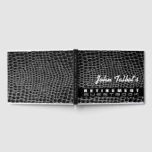 Faux Crocodile Skin Custom Pensioen Gastboek Gastenboek (Volledig)