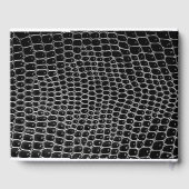 Faux Crocodile Skin Custom Pensioen Gastboek Gastenboek (Achterkant)