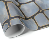 Faux Crocodile texture marmer and gold Cadeaupapier (Rol Hoek)