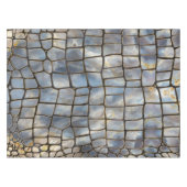 Faux Crocodile texture marmer and gold Tafelkleed (Voorkant (Horizontaal))