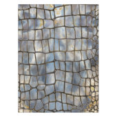 Faux Crocodile texture marmer and gold Tafelkleed (Voorkant)