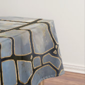 Faux Crocodile texture marmer and gold Tafelkleed (Voorbeeld)