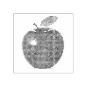 Faux Cross Stitch Apple Stamp Rubberstempel (Afrduk)