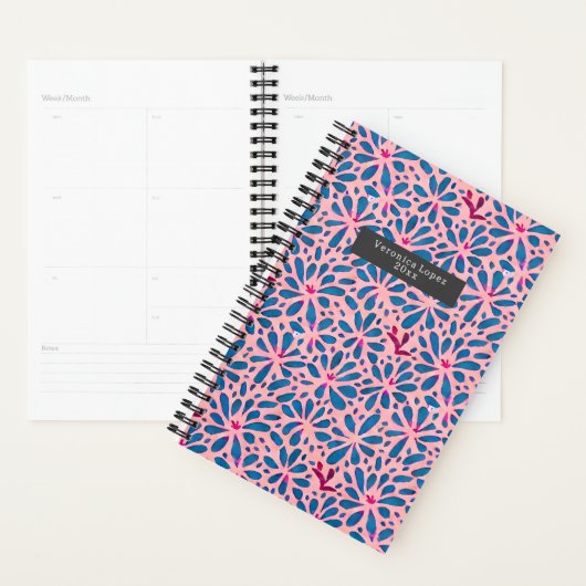 Faux Cutouts Waterverf Boho Folk Art geïnspireerd Planner (Display)