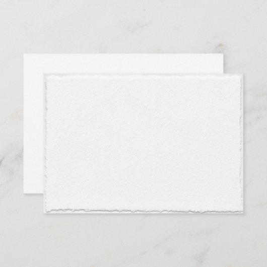 Faux Deckle Edged Enclosure Kaart Sjabloon (Voorkant / Achterkant)