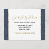 Faux Denim Blue Jean Briefkaart (Voorkant)