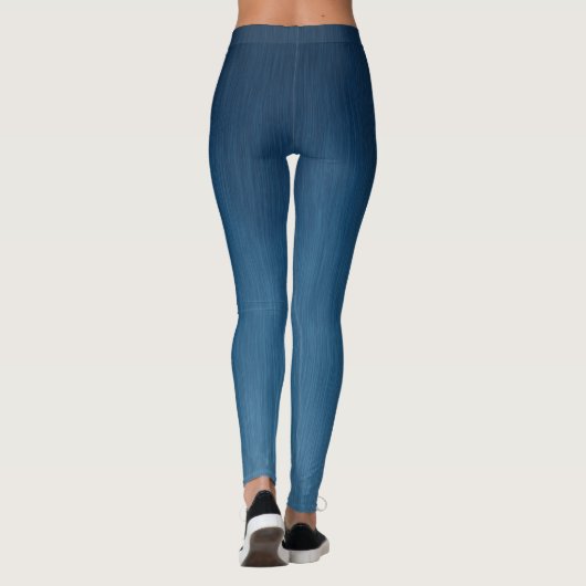 Faux Denim Blue Jean Pattern Leggings (Achterkant)