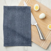 Faux Denim Blue Jean Theedoek (Quarter Fold)