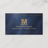 Faux Denim & Leather Boutique Visitekaartje (Achterkant)