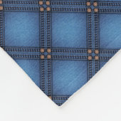 Faux Denim Texture Fleece Deken (Hoek)