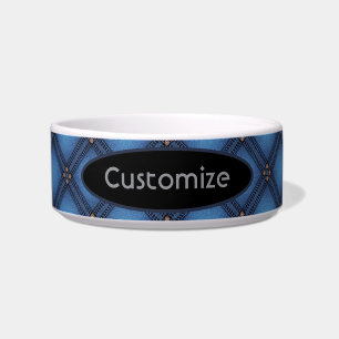 Faux Denim Texture Pet Voerbakje