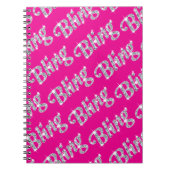 Faux-diamant op het opwindingsdesign notitieboek (Voorkant)