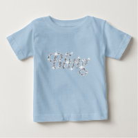 Faux diamant op pastelblauw "Bling"-ontwerp