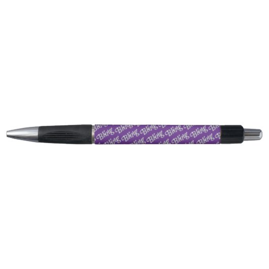 Faux-diamant voor paars lendenontwerp pen (Voorkant)