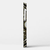 Faux diamanten textuur mandala goud accent Case-Mate iPhone case (Achterkant / Links)