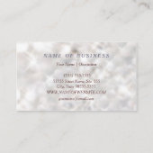 Faux Diamond Bling Glitter Bokeh Event Planner Visitekaartje (Achterkant)
