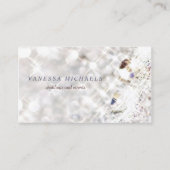 Faux Diamond Bling Glitter Bokeh Event Planner Visitekaartje (Voorkant)