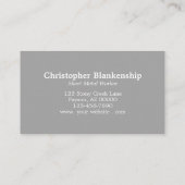 Faux Diamond Bord — vellen metaalbewerker — aangep Visitekaartje (Achterkant)