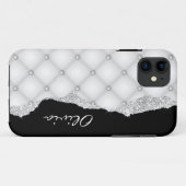 Faux Diamond Cristals Quilted Case-Mate iPhone Case (Achterkant (horizontaal))
