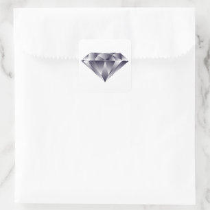 Faux Diamond Gem Sparkle Edelsteen Jewel Crafts Vierkante Sticker