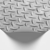 Faux Diamond Plating Background Cadeaupapier (Hoek)