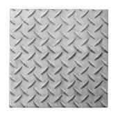 Faux Diamond Plating Background Tegeltje (Voorkant)