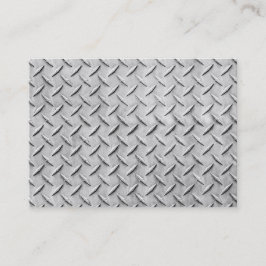 Faux Diamond Plating Background Visitekaartje