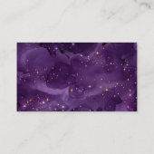Faux Diamond Rhinestone Paarse Celestial Visitekaartje (Achterkant)