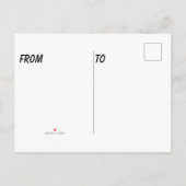 Faux die zich voelen met de titel Alfa terug naar  Aankondigingskaart (Achterkant)