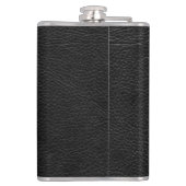 Faux Distressed Black Leather Look Heupfles (Achterkant)